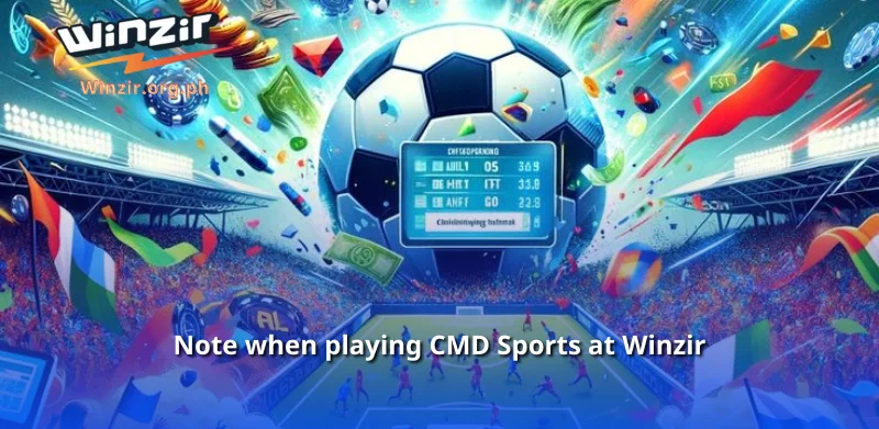 Note when playing CMD Sports at Winzir